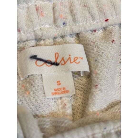 Colsie cream joggers, sweatpants, loungewear pajamas size S - Picture 6 of 8